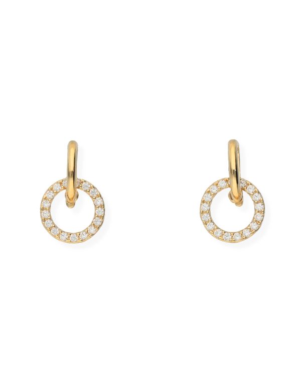 Pendants d'oreilles Zirconia Or 18 ct - Style de Carat