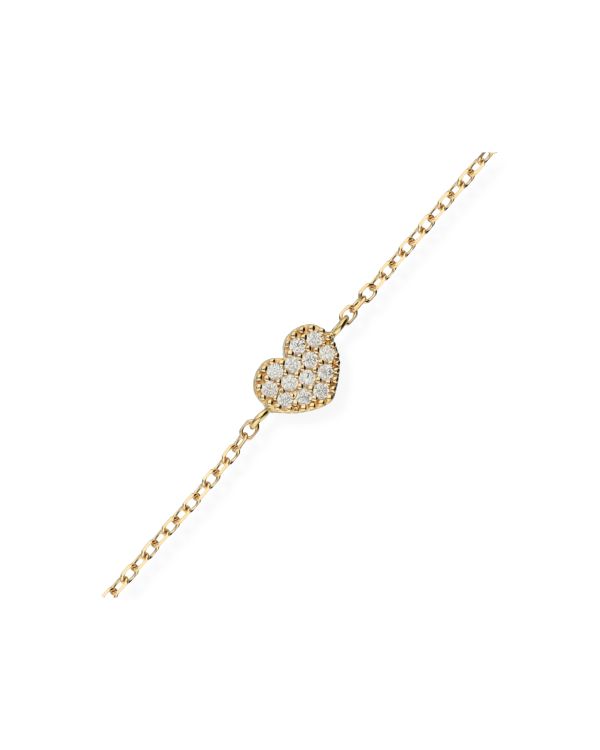 Zirkonia Armband Gold 18 ct - Hearts von Carat