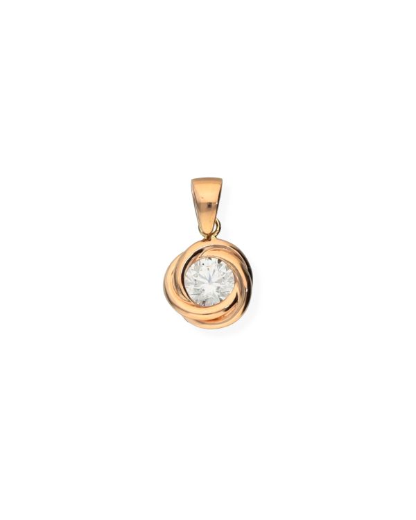 Pendentif Zirconia Or 18 ct - Style de Carat