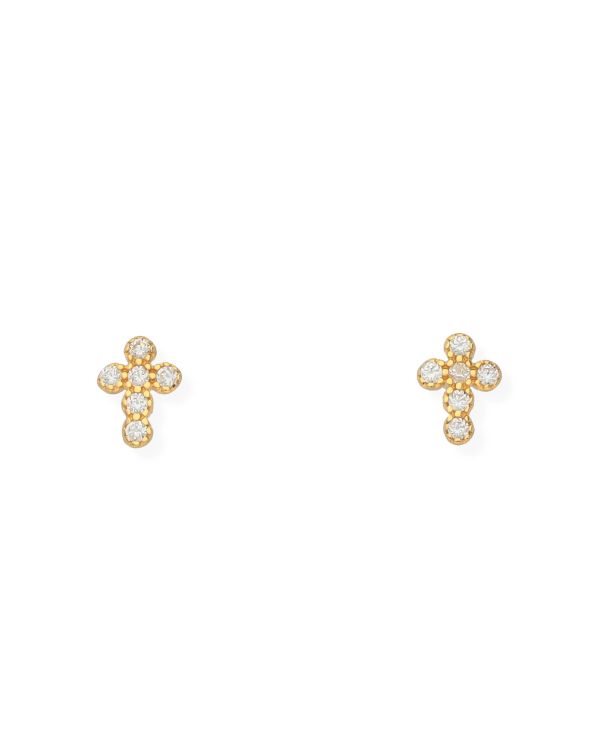 Clous d'oreilles Zirconia Or 18 ct - Motifs de Carat
