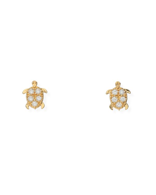 Clous d'oreilles Zirconia Or 18 ct - Motifs de Carat
