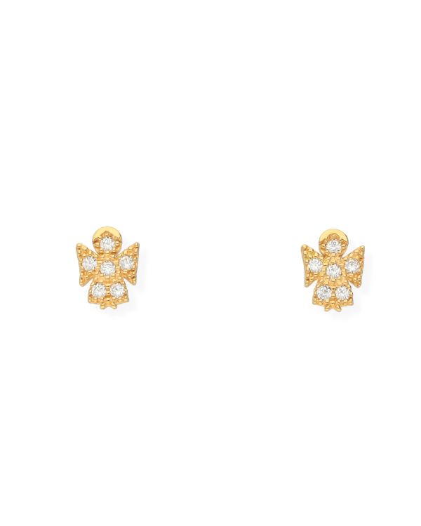 Clous d'oreilles Zirconia Or 18 ct - Motifs de Carat