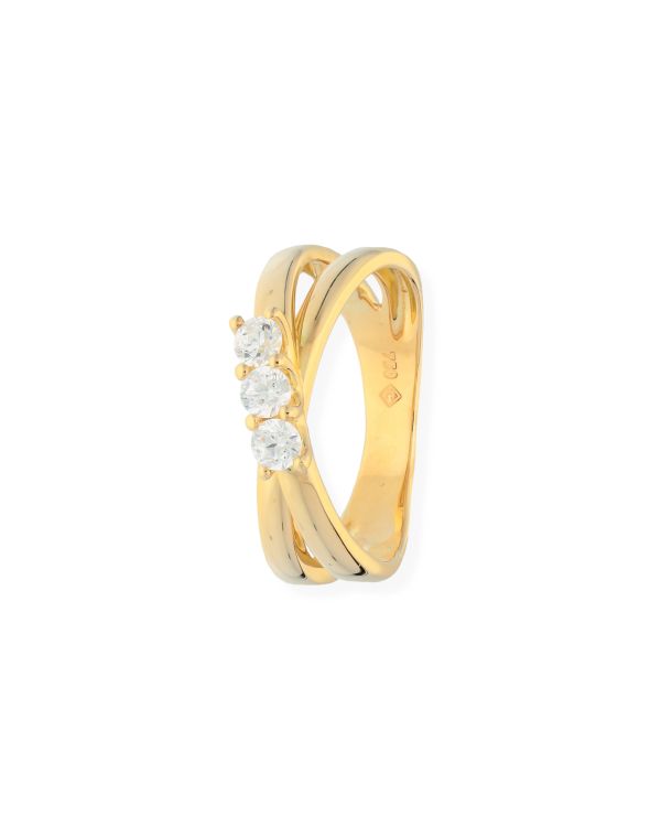 Zirkonia Ring Gold 18 ct - Solitaire von Carat