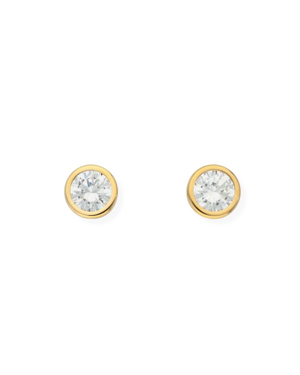 Zirkonia Ohrstecker Edelstahl - Solitaire von Carat