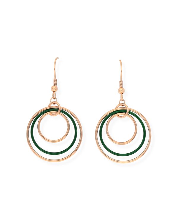 Pendants d'oreilles Émail Acier inoxydable - Colorstone de Carat