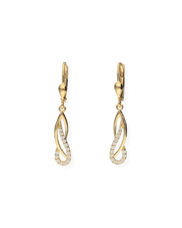 Pendants d'oreilles Zirconia Or 18 ct - Style de Carat
