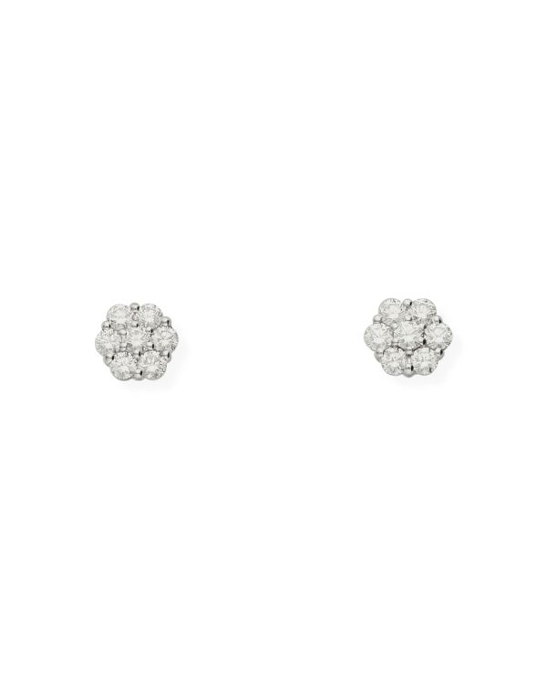 Clous d'oreilles Diamant Or 18 Carat - Solitaire CLASSIC Diamonds