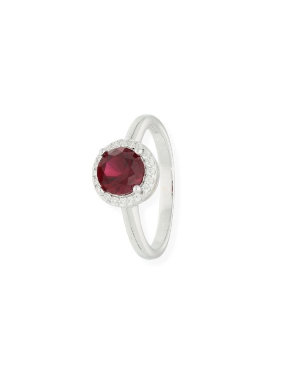 Bague Rubis, Zirconia Argent 925 - Colorstone de Carat