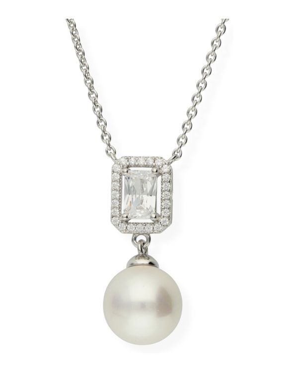 Collier Perles, Zirconia Argent 925 - Pearls de Carat