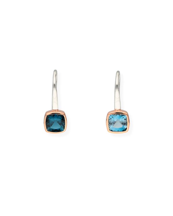 Pendants d'oreilles Topaze de Londres Argent 925 - Colorstone de Carat