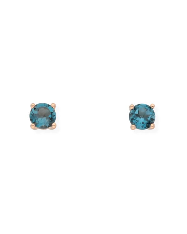 Clous d'oreilles Topaze de Londres Argent 925 - Colorstone de Carat