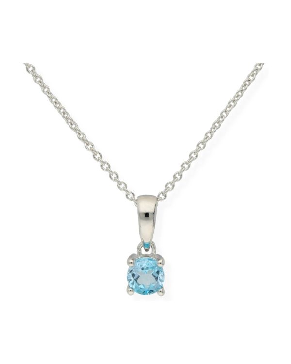 Blautopas Halskette Silber 925 - Colorstone von Carat
