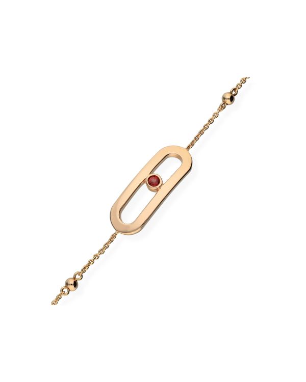 Bracelet Grenat Argent 925 - Birthstone de Carat