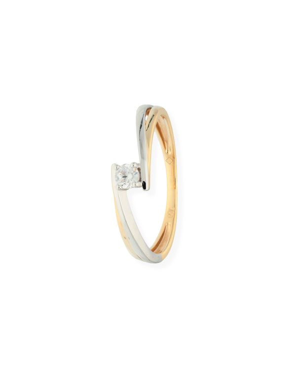 Zirkonia Ring Gold 18 ct - Solitaire von Carat