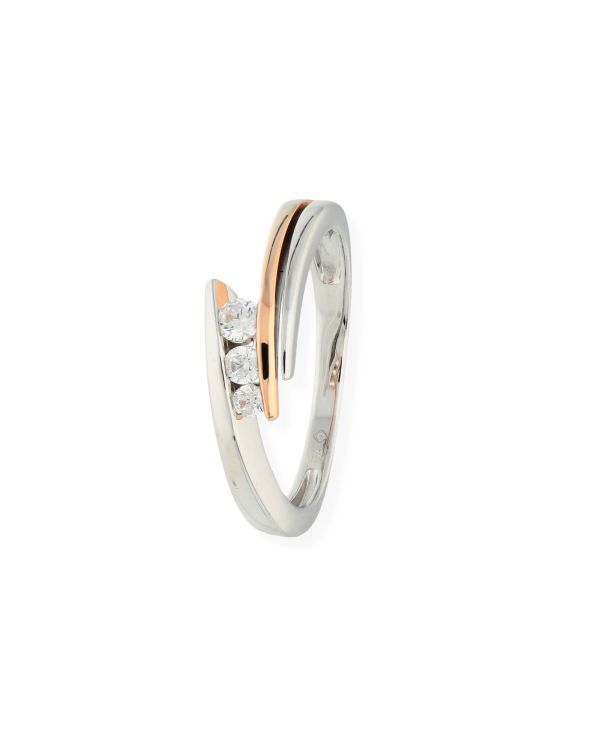 Zirkonia Ring Gold 18 ct - Trilogy von Carat