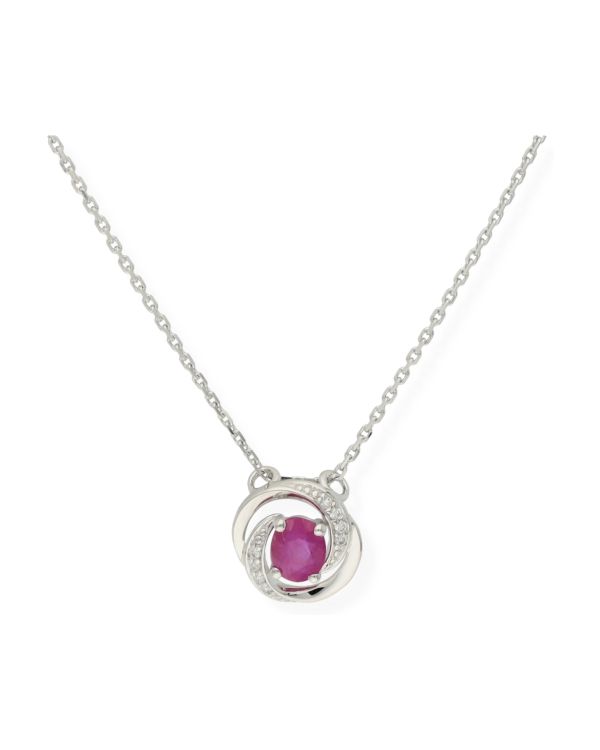 Collier Rubis, Diamant Or 18 ct - Colorstone de Carat