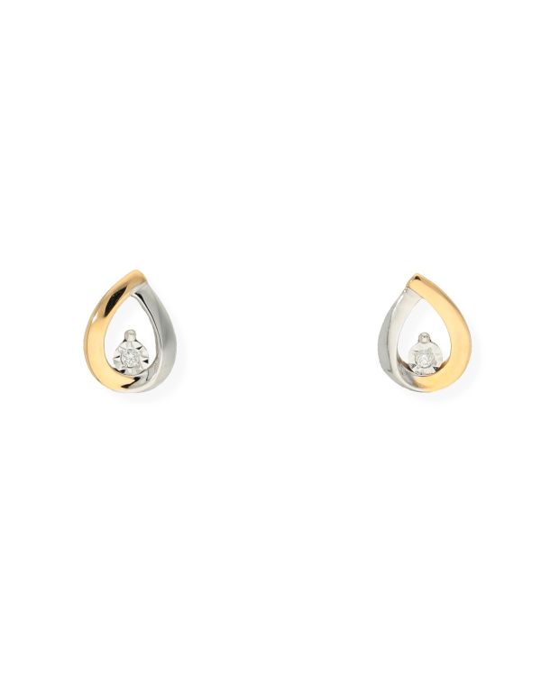 Clous d'oreilles Diamant Or 18 ct - Solitaire de Carat