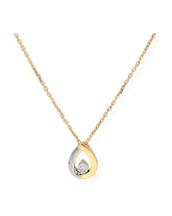 Collier Diamant Or 18 ct - Solitaire de Carat