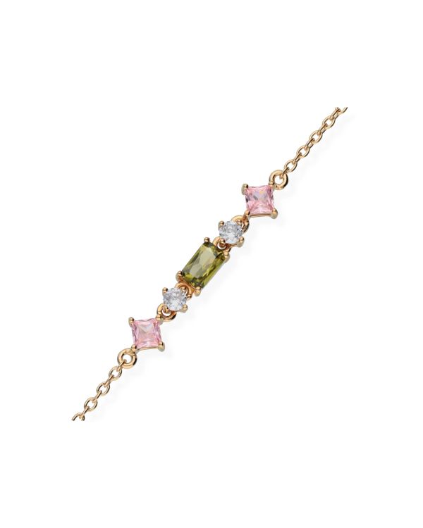 Zirkonia Armband Silber 925 - Colorstone von Carat