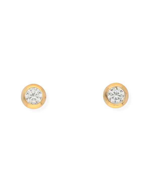 Zirkonia Ohrstecker Silber 925 - Solitaire von Carat