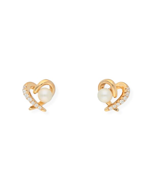 Perlen, Zirkonia Ohrstecker Silber 925 - Pearls von Carat