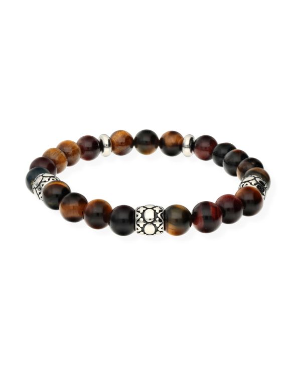 Bracelet Oeil De Tigre Acier inoxydable - Genuine Stone de Carat