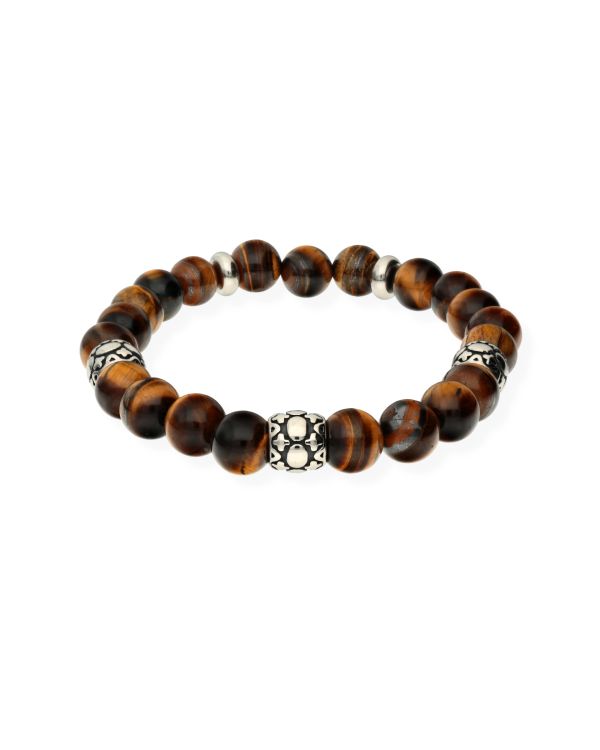 Bracelet Oeil De Tigre Acier inoxydable - Genuine Stone de Carat