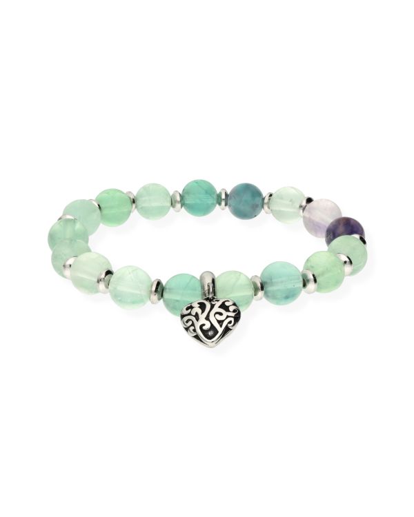 Bracelet Fluorite Acier inoxydable - Genuine Stone de Carat