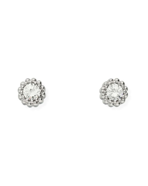 Zirkonia Ohrstecker Silber 925 - Solitaire von Carat