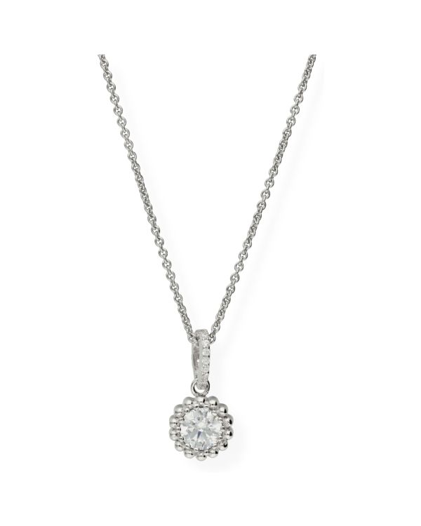 Collier Zirconia Argent 925 - Solitaire de Carat