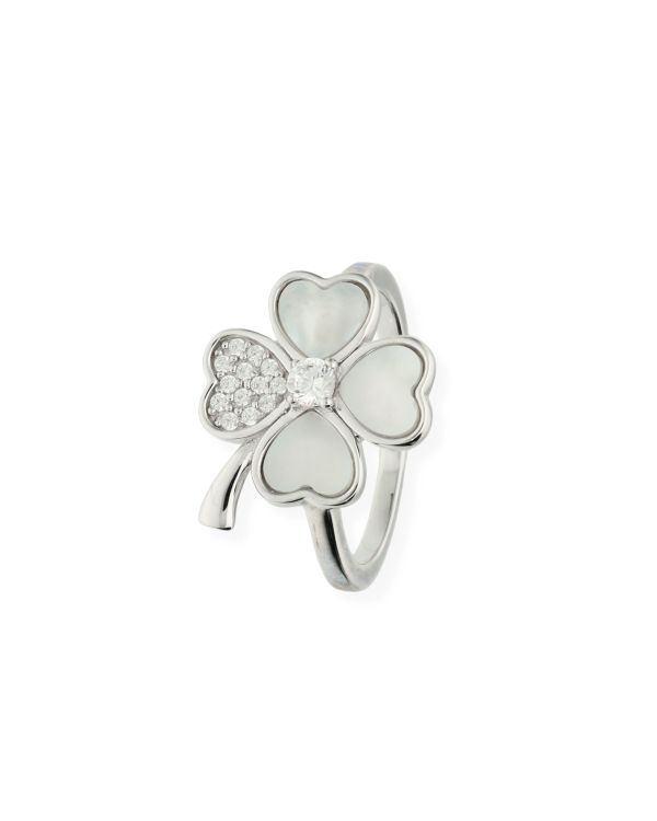 Bague Nacre, Zirconia Argent 925 - Colorstone de Carat