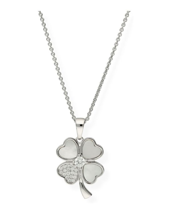 Collier Nacre, Zirconia Argent 925 - Colorstone de Carat