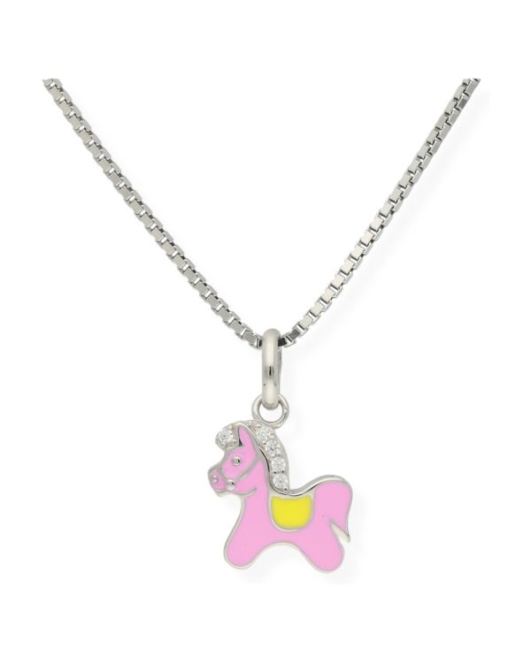 Collier Émail, Zirconia Argent 925 - Motifs de Carat Kids