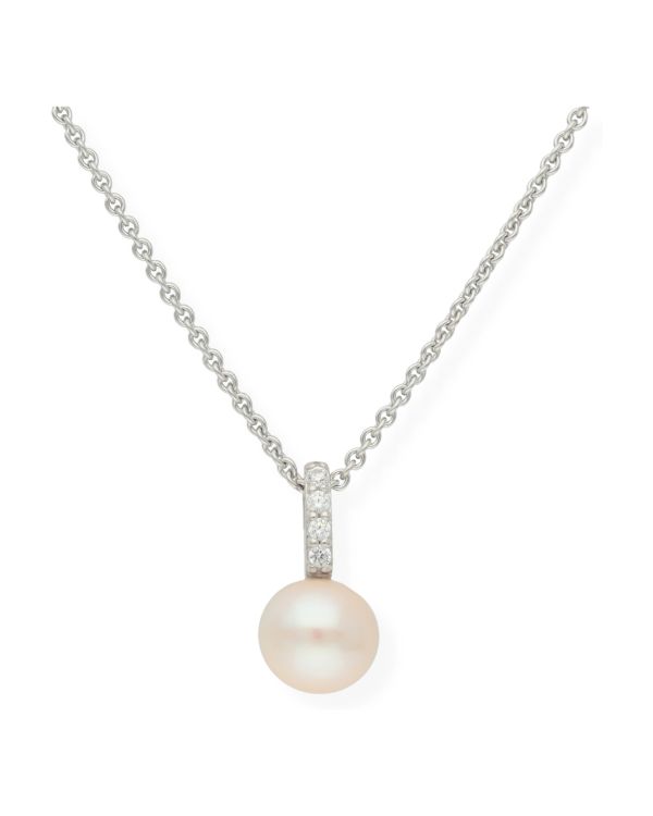 Collier Perles, Zirconia Argent 925 - Pearls de Carat