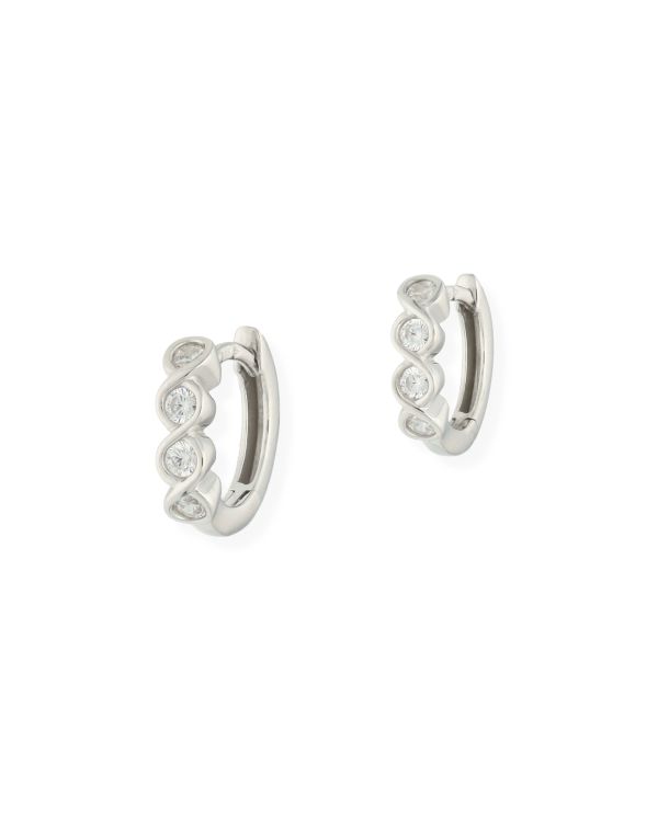 Créoles Zirconia Argent 925 - Style de Carat