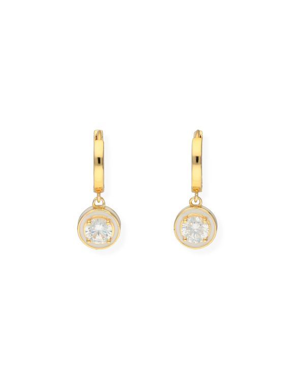 Créoles Zirconia Argent 925 - Colorstone de Carat
