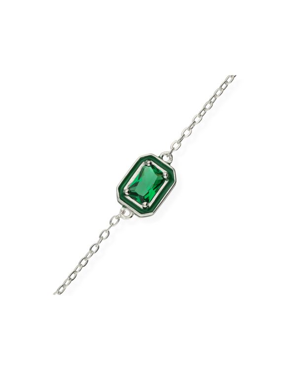 Zirkonia Armband Silber 925 - Colorstone von Carat