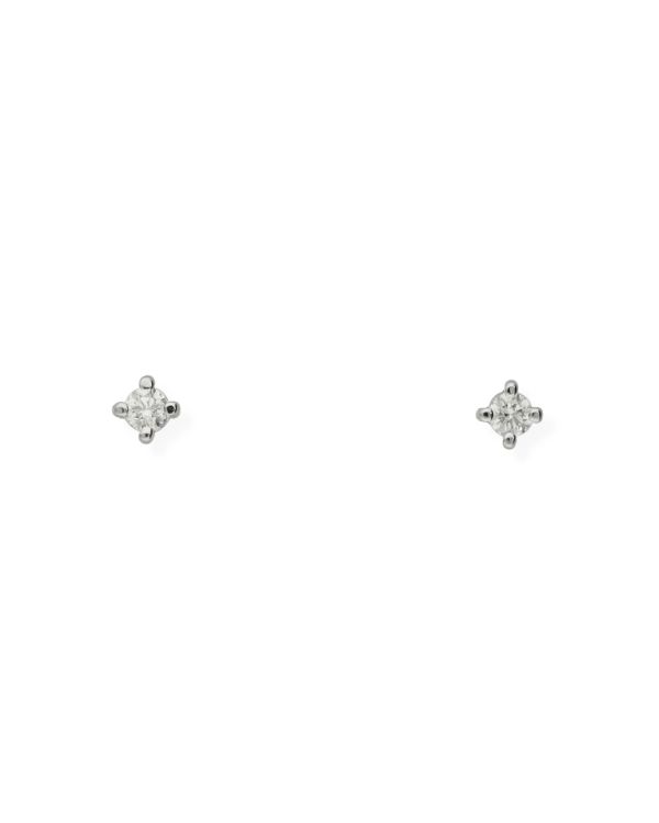 Clous d'oreilles Diamant Or 18 ct - Solitaire de Carat