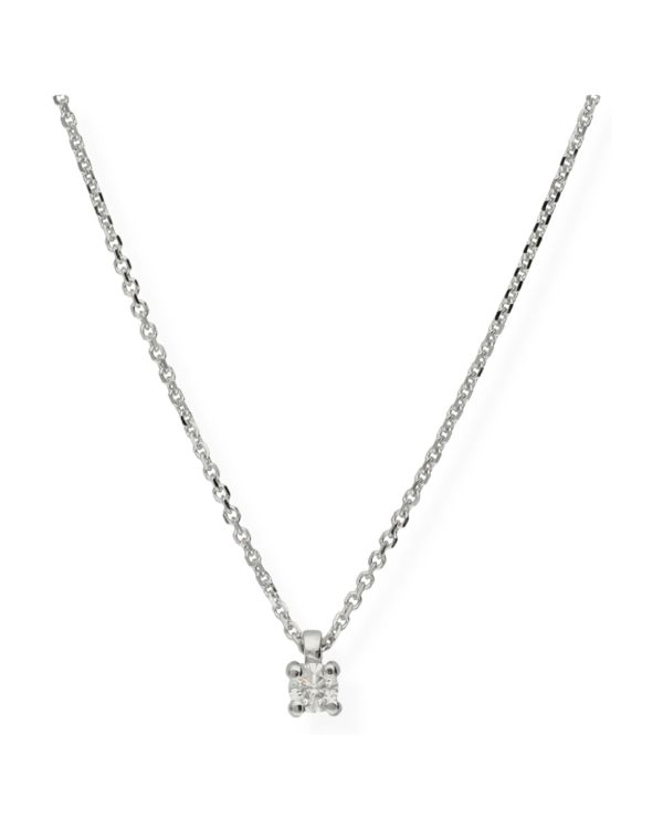 Collier Diamant Or 18 ct - Solitaire de Carat