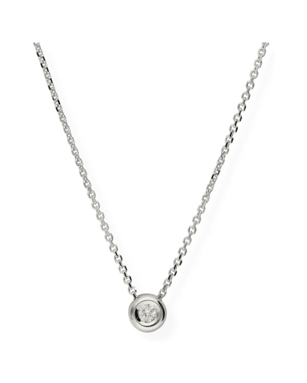Collier Diamant Or 18 ct - Solitaire de Carat