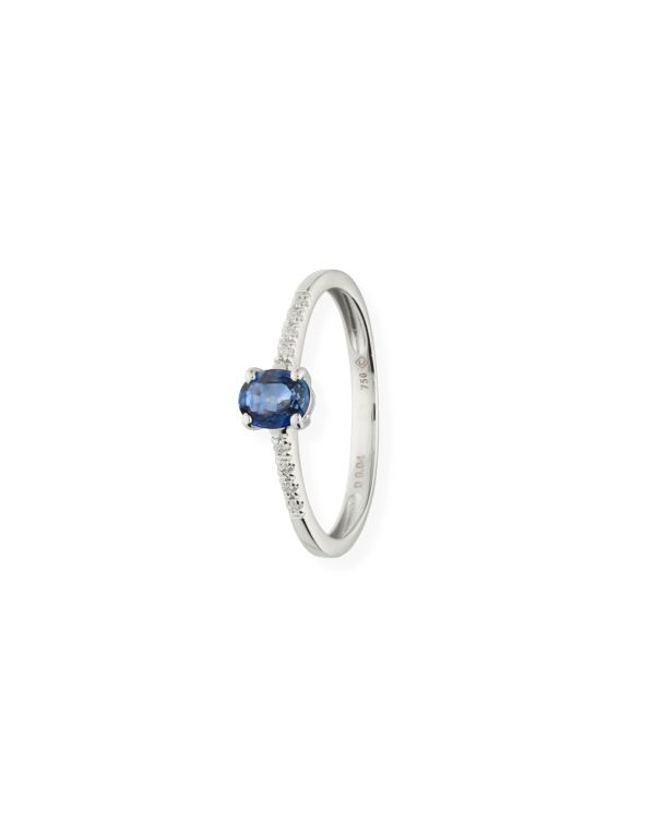Bague Saphir, Diamant Or 18 ct - Colorstone de Carat