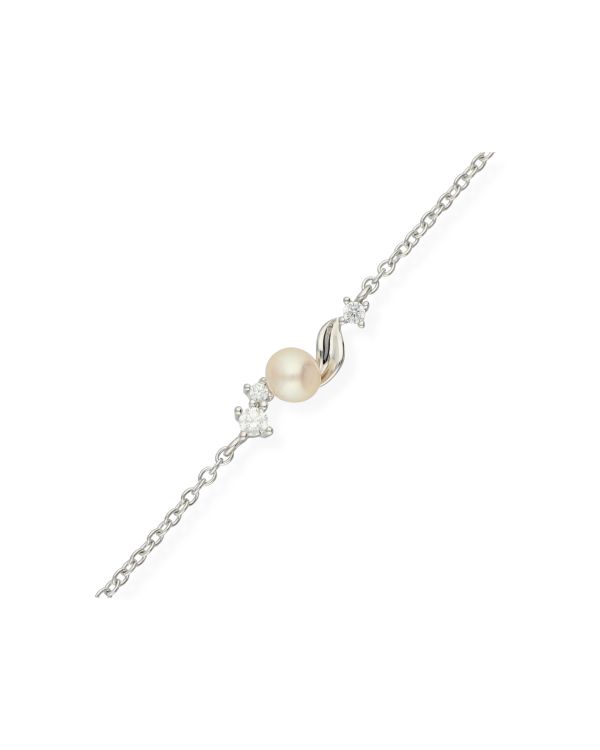 Bracelet Perles, Zirconia Argent 925 - Pearls de Carat