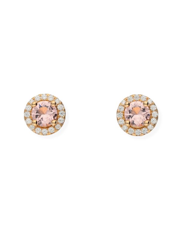 Clous d'oreilles Zirconia Argent 925 - Colorstone de Carat