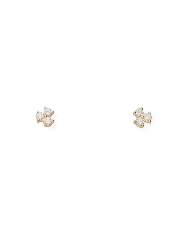 Clous d'oreilles Diamant Or 18 ct - Solitaire de Carat