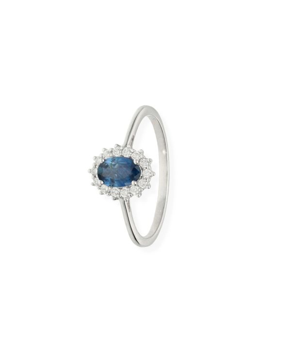 Bague Saphir, Diamant Or 18 ct - Colorstone de Carat