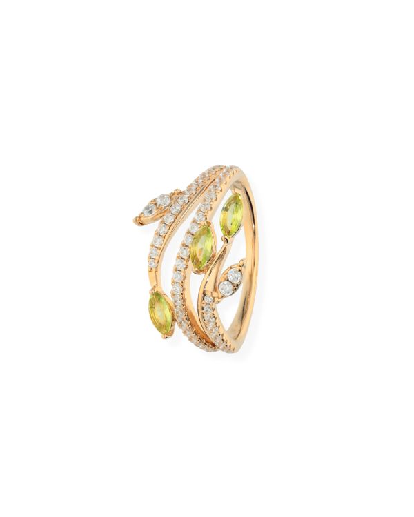 Bague Péridot, Zirconia Argent 925 - Colorstone de Carat