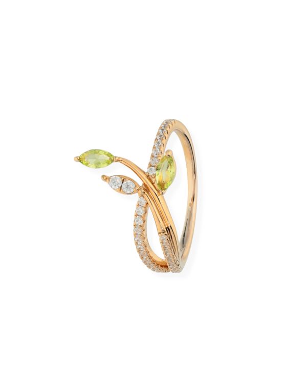Bague Péridot, Zirconia Argent 925 - Colorstone de Carat