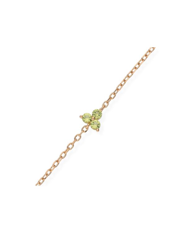 Bracelet Péridot, Zirconia Argent 925 - Colorstone de Carat