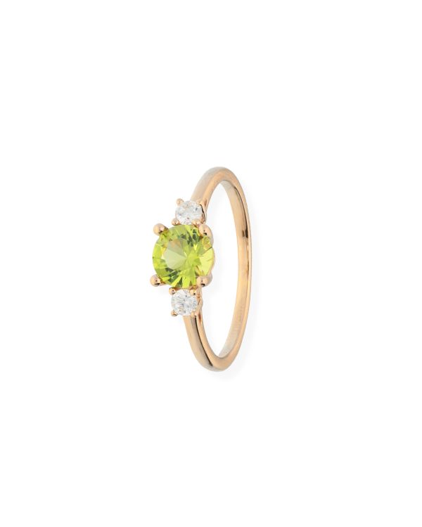 Bague Péridot, Zirconia Argent 925 - Colorstone de Carat