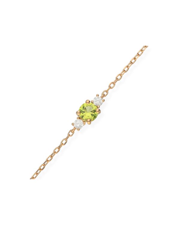 Bracelet Péridot, Zirconia Argent 925 - Colorstone de Carat